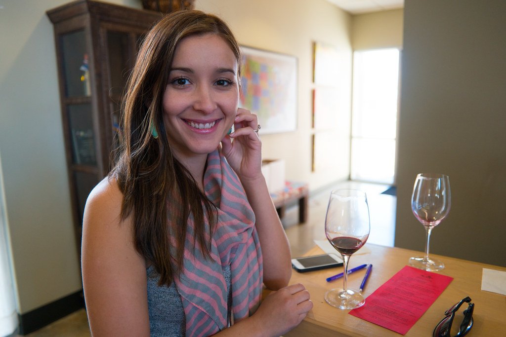 woman wine