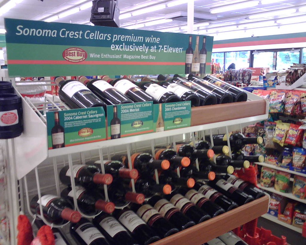 convenience store wine
