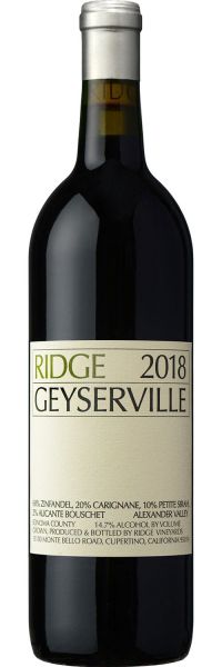 Ridge Geyserville 2018 bottle