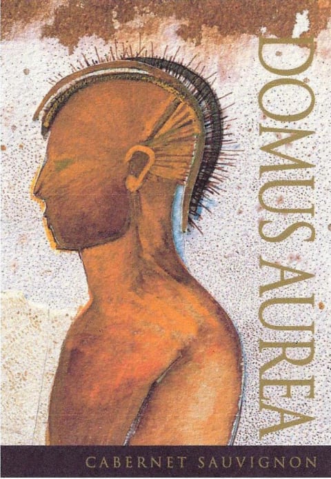 Domus Aurea Cabernet Sauvignon label