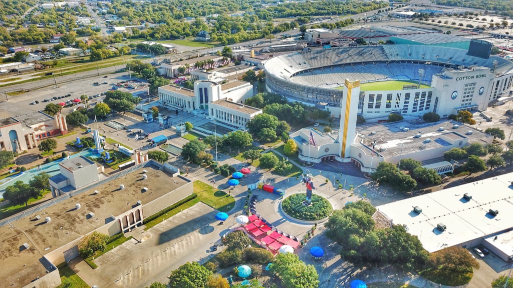 Cotton Bowl stadium at State Fair of Texas